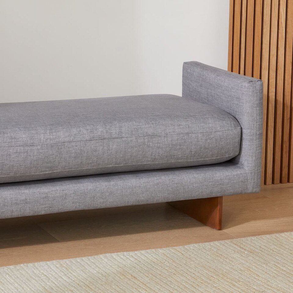 Anton Bench Wood Legs West Elm UK